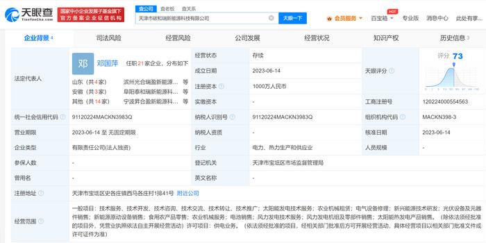 TCL實業控股進軍新能源領域，于天津成立太陽能熱發電公司